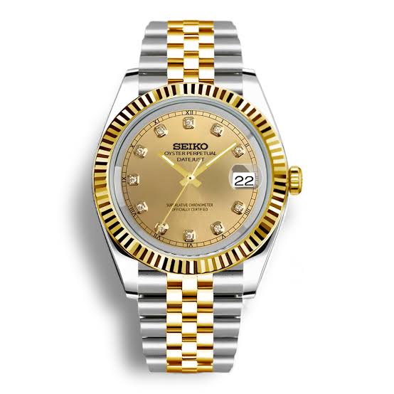 Seiko Mod Datejust – Gold & Steel Jubilee Edition