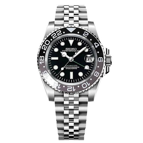Seiko GMT Master Black & Gray Mod