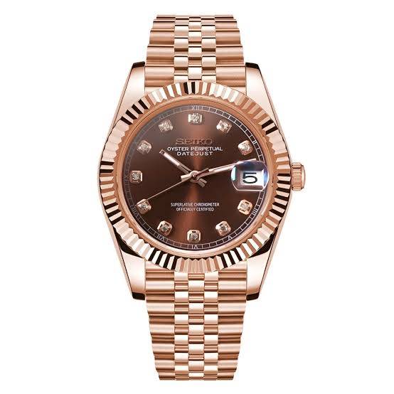 Seiko Mod Datejust – Rose Gold Diamond Edition