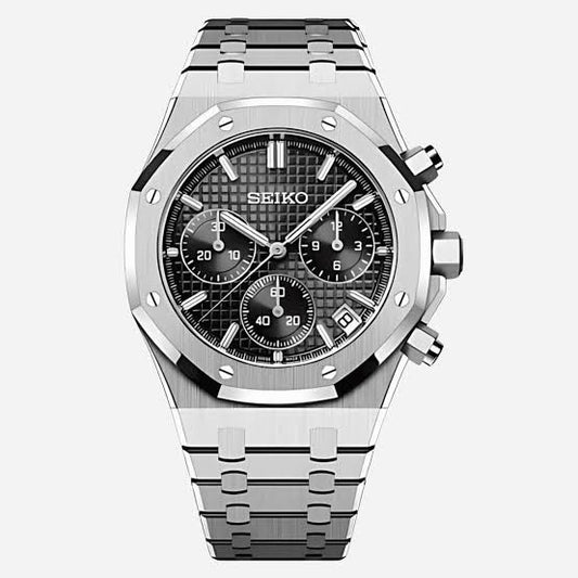 Seiko Mod - Royal Oak Style with Black Dial