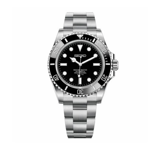 Seiko Mod Submariner Black